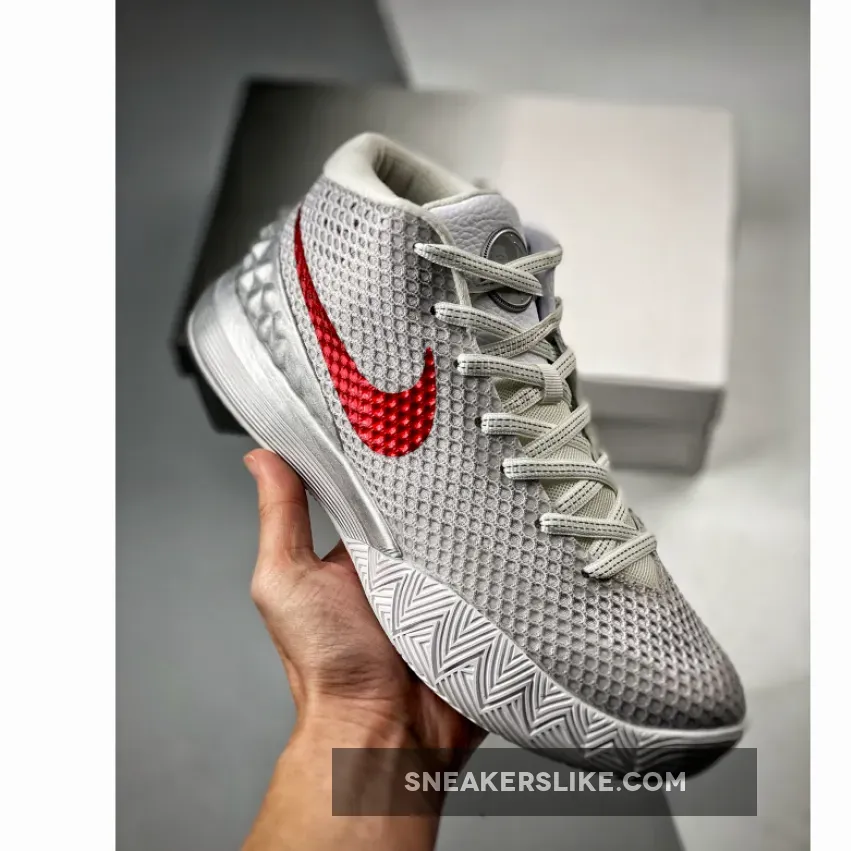 Nike Kyrie 1 'Opening Night' White/Metallic Silver/University Red #kyrie 1 opening night
