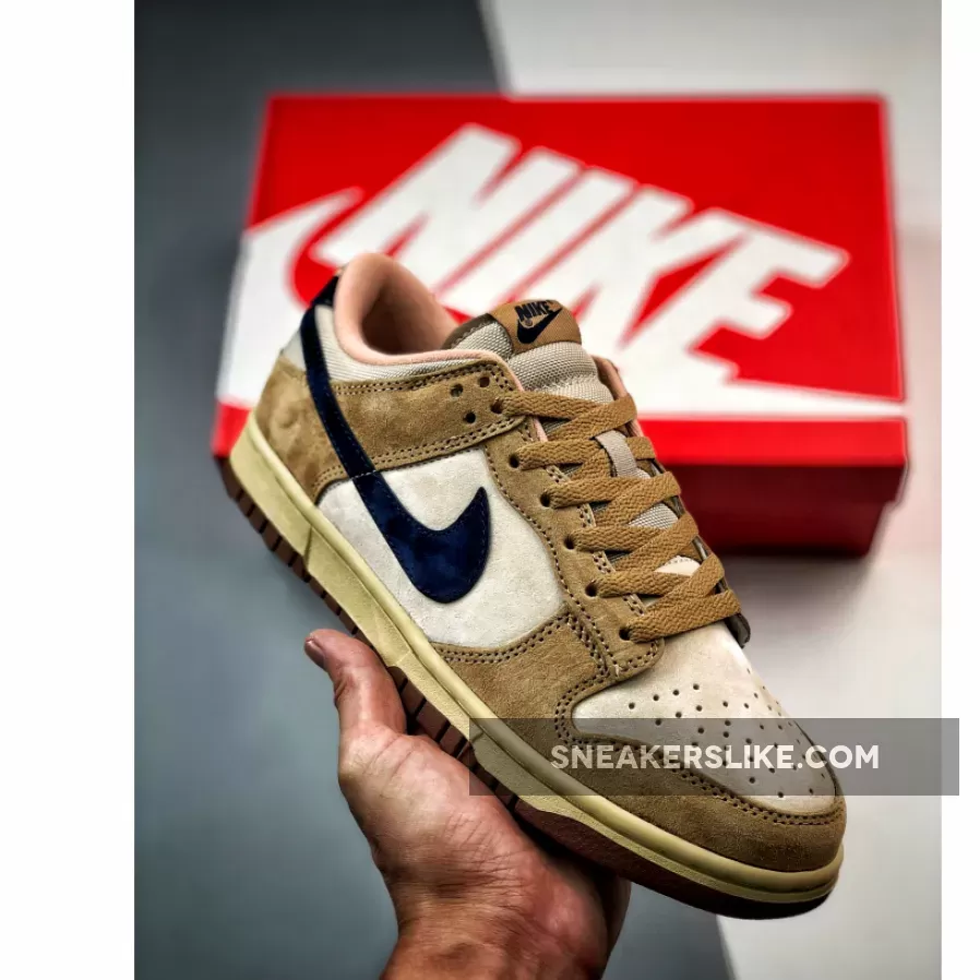 Nike Dunk Low Vegas Gold/Midnight Navy-Maple 304714-741 Restock