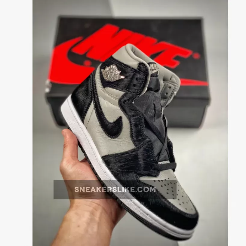 Air Jordan 1 High OG 'Twist 2.0' Medium Grey/Black-White DZ2523-001 Womens Air Jordans Grey