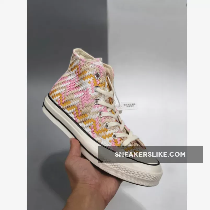 Converse Culture Weave Chuck 70 High Top Egret/Multi/Black 167989C Brand New