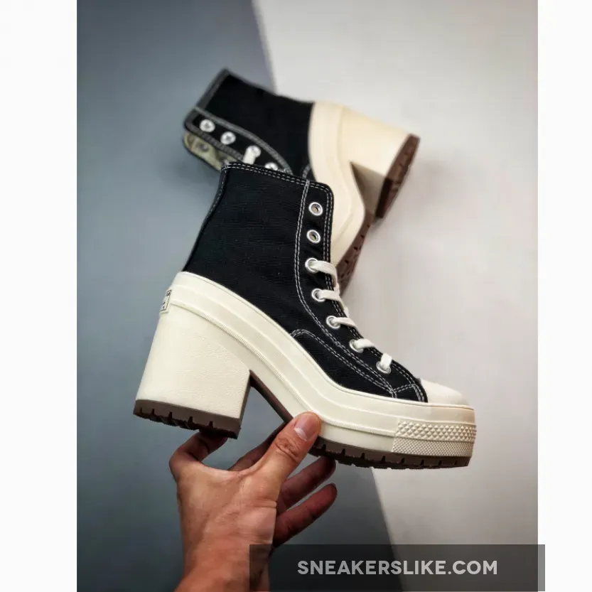 Converse Chuck 70 De Luxe Heel High Black/Egret A05347C