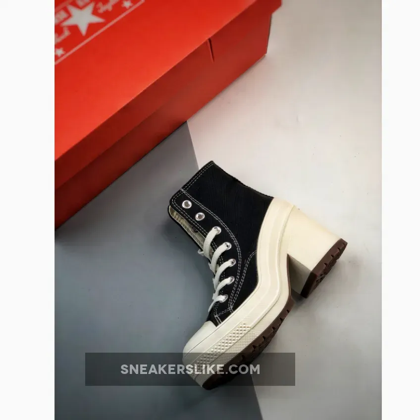Converse Chuck 70 De Luxe Heel High Black/Egret A05347C