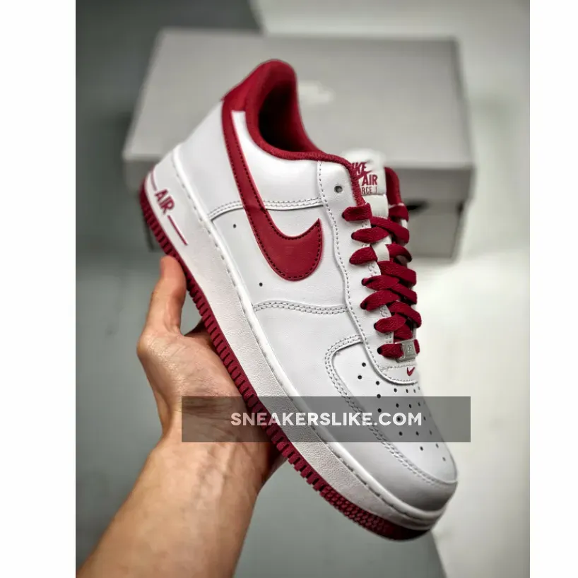 Nike Air Force 1 Low White Red Brand New
