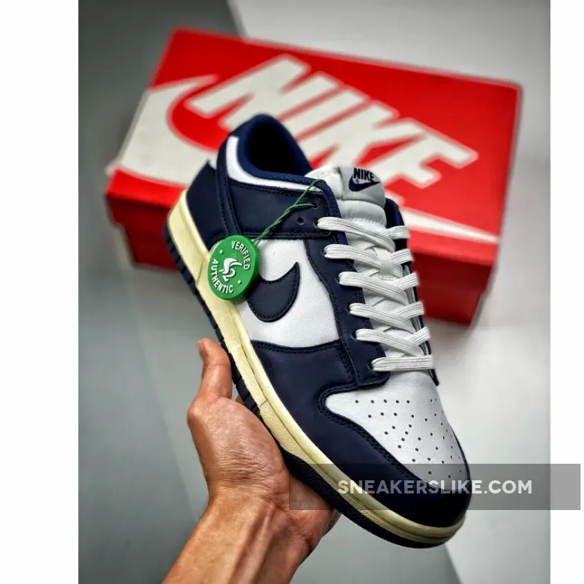 Aged Navy Nike Dunk Low Midnight Navy/White / white midnight navy dunks