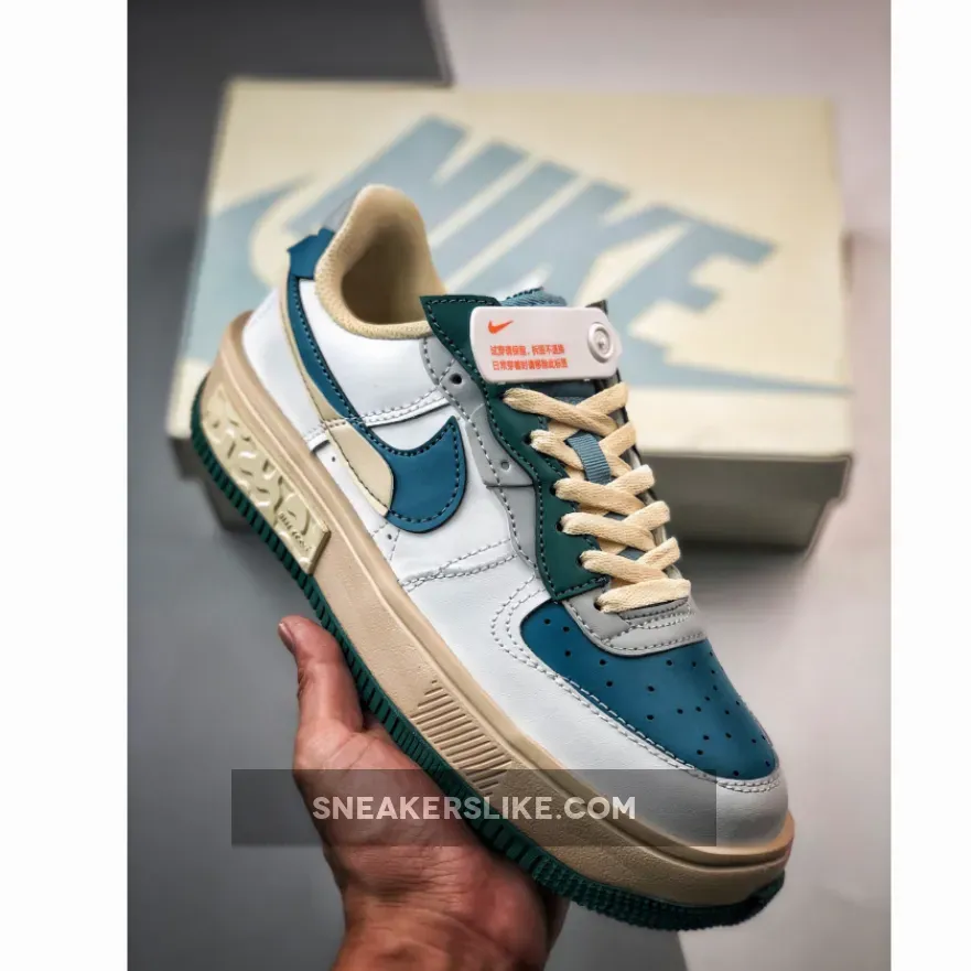 Nike Air Force 1 Fontanka White Blue Green Nike Air Force 1 Fontanka Green