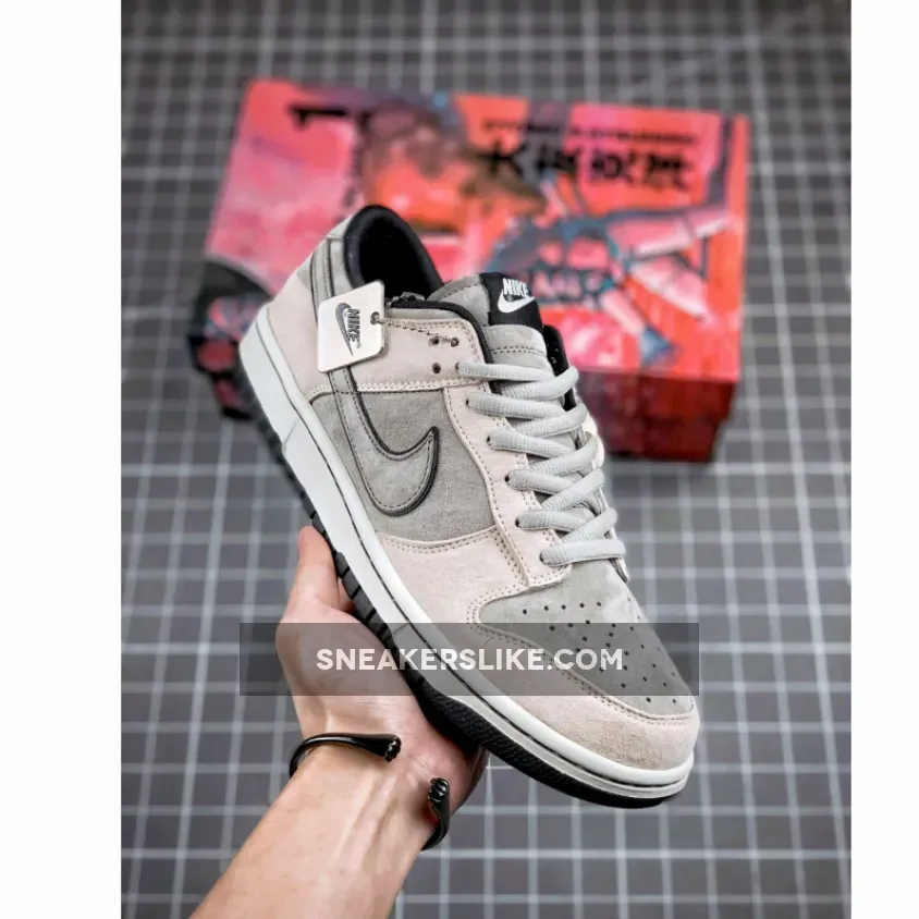 Nike Dunk Low Grey Suede/Light Bone-Black / nike sb dunk low grey suede