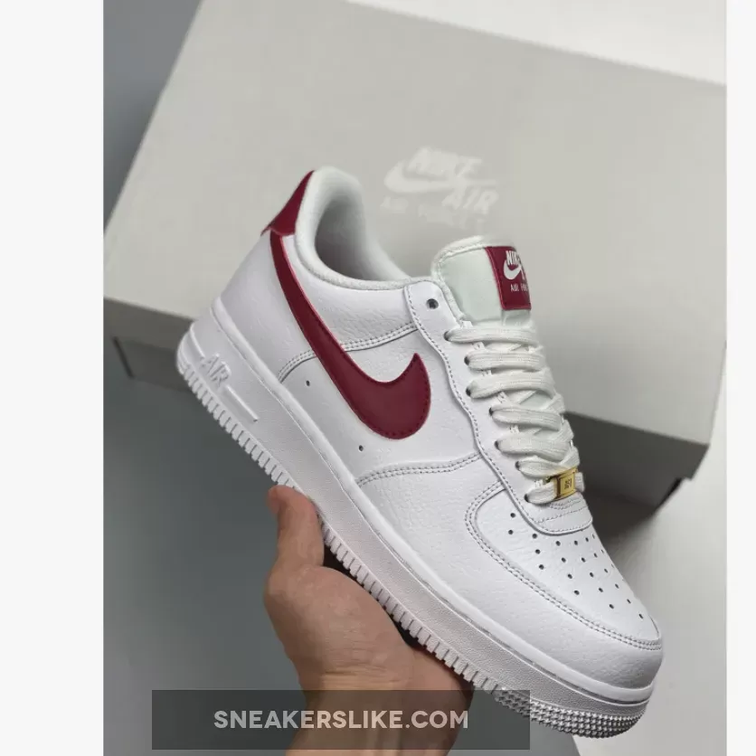 Nike Air Force 1 Low '07 White Noble Red / red and white air force 1