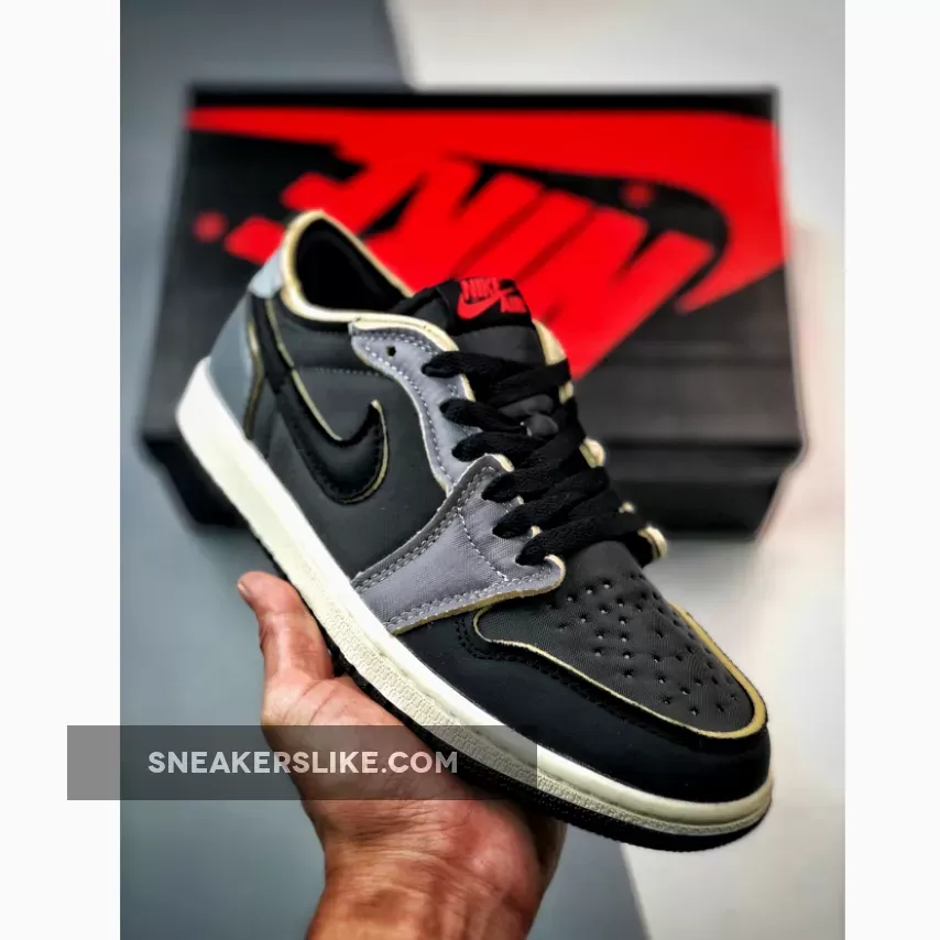 Air Jordan 1 Low OG EX Black/Dark Smoke Grey DV0982-006