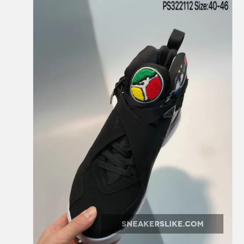 Air Jordan 8 Retro 'Quai 54' White/Black-Multi-Color / air jordan 8 multicolor