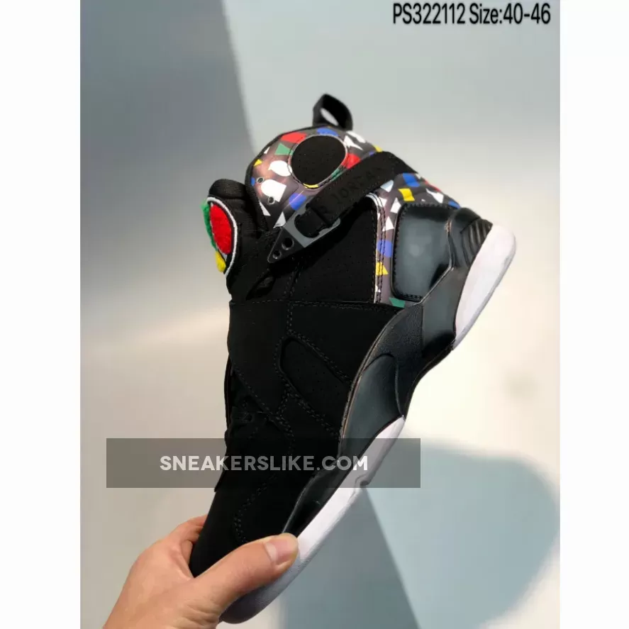 Air Jordan 8 Retro 'Quai 54' White/Black-Multi-Color / air jordan 8 multicolor