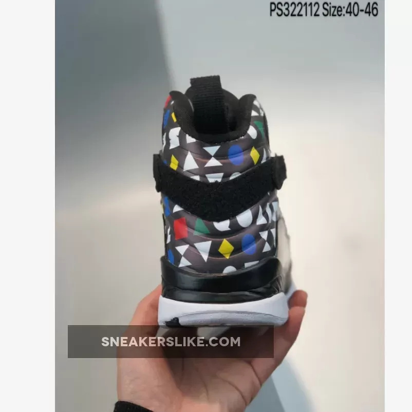 Air Jordan 8 Retro 'Quai 54' White/Black-Multi-Color / air jordan 8 multicolor