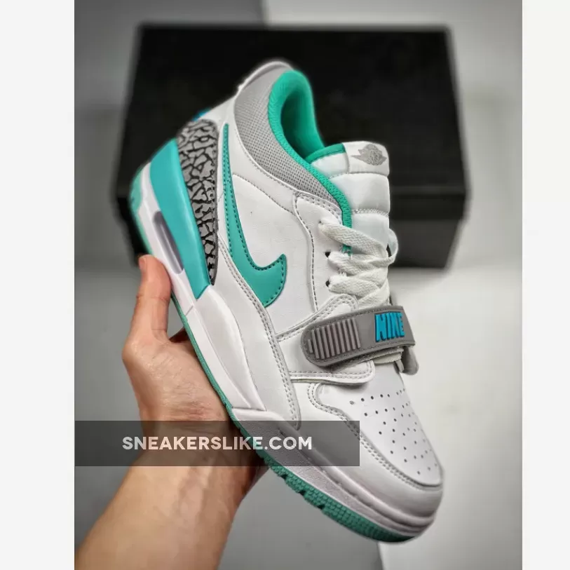Jordan Legacy 312 Low 'White Turquoise' / turquoise and white jordans