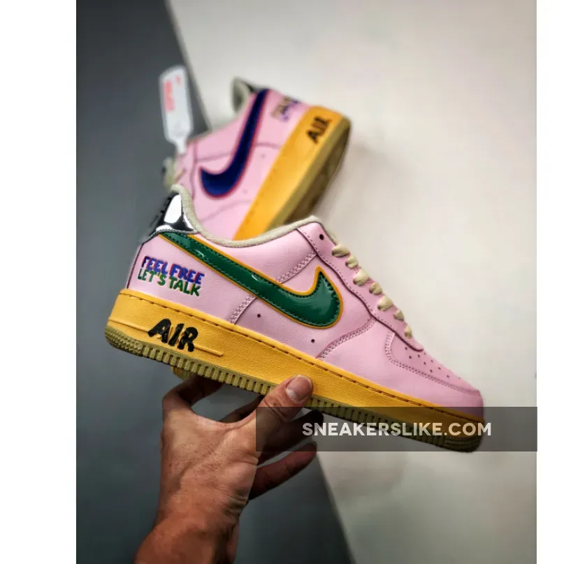 Nike Air Force 1 Low Feel Free, Let's Talk DX2667-600 / air force 1 feel free let's talk