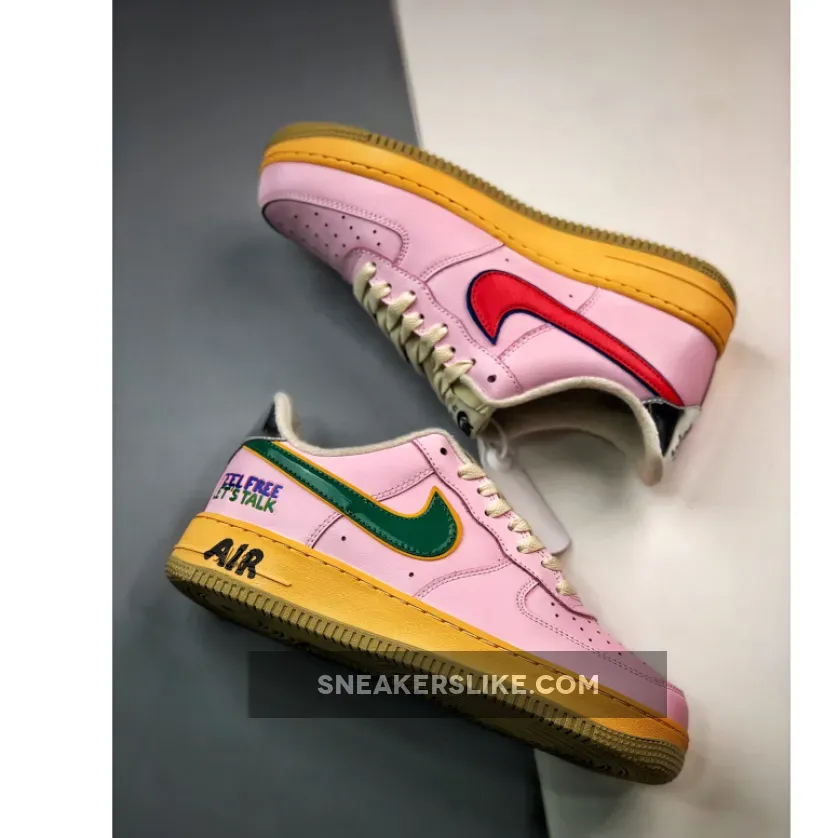 Nike Air Force 1 Low Feel Free, Let's Talk DX2667-600 / air force 1 feel free let's talk