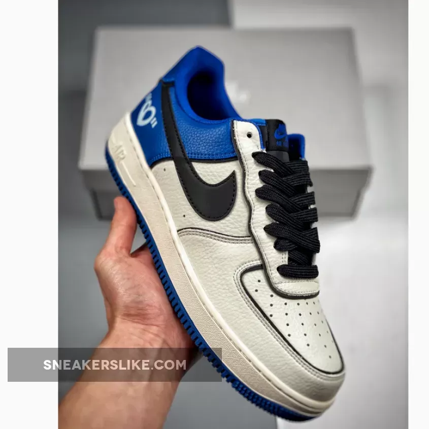 Custom Nike Air Force 1 Low 'Valentine's Day' White Blue Black To Buy