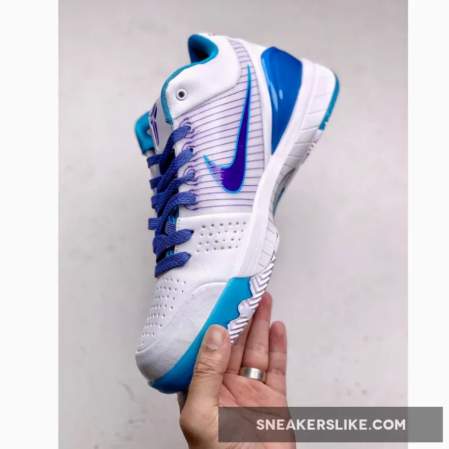 Nike Zoom Kobe 4 Protro 'Draft Day' White Blue #kobe 4 purple