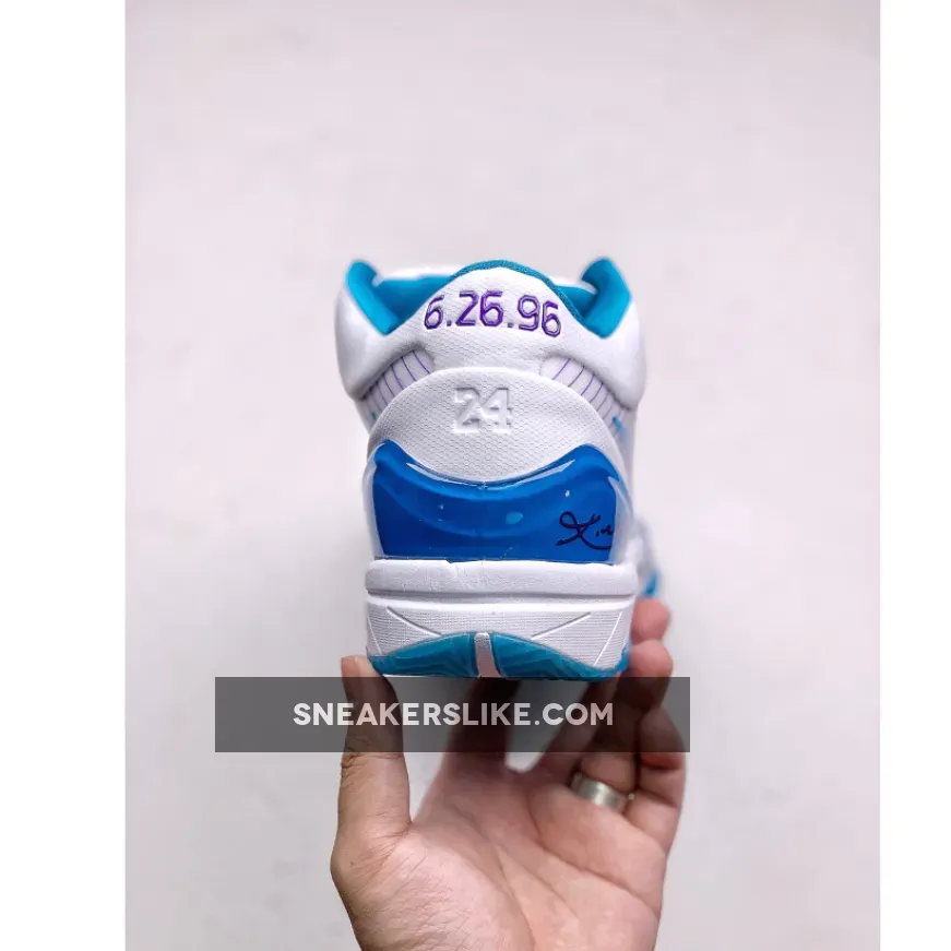 Nike Zoom Kobe 4 Protro 'Draft Day' White Blue #kobe 4 purple