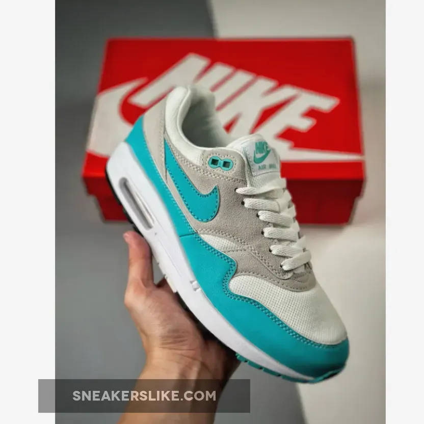 Nike Air Max 1 Neutral Grey/Clear Jade-White / Nike Air Max Corduroy