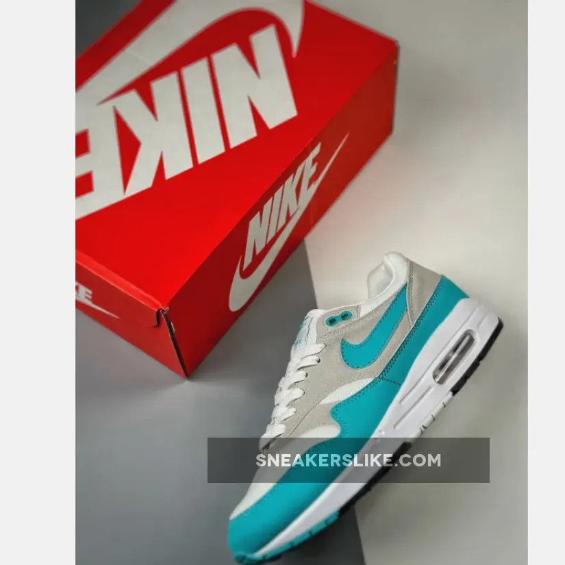 Nike Air Max 1 Neutral Grey/Clear Jade-White / Nike Air Max Corduroy