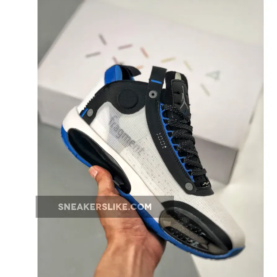 Fragment X Air Jordan 34 White/Royal Blue To Buy