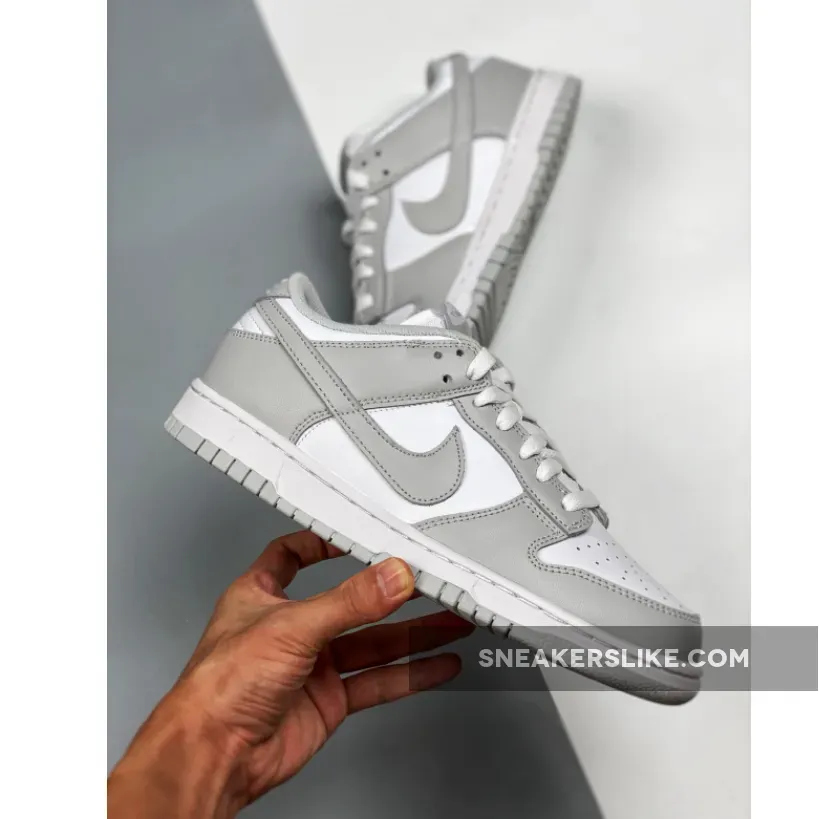 Nike Dunk Low White/Grey Fog nike men grey