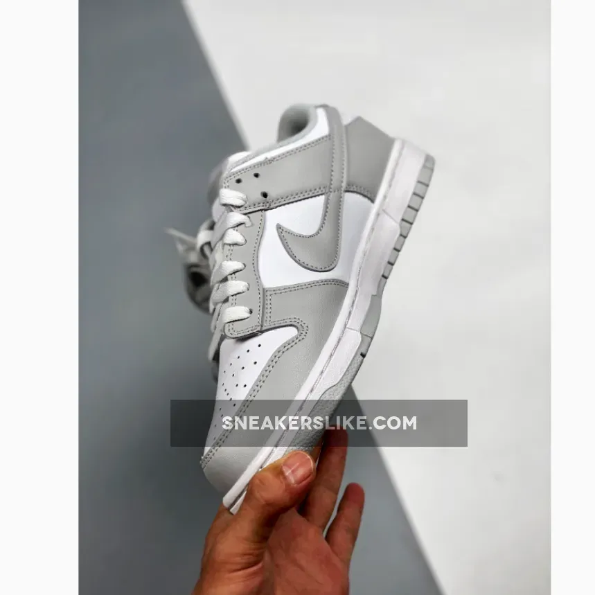 Nike Dunk Low White/Grey Fog nike men grey