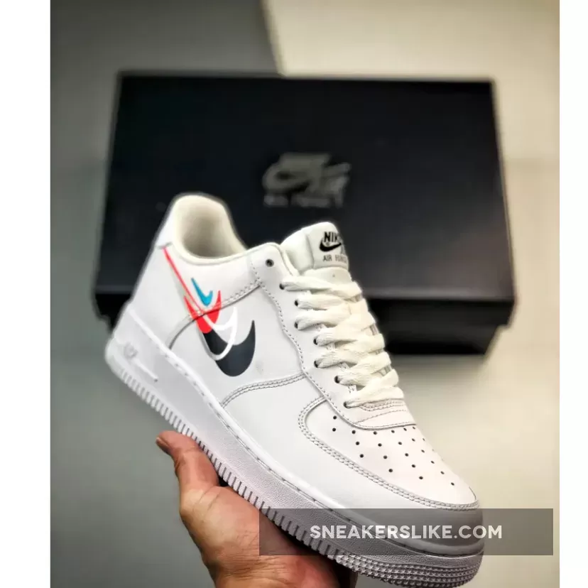 Online Nike Air Force 1 Low 'Multi-Swooshes' White/Black FJ4226-100