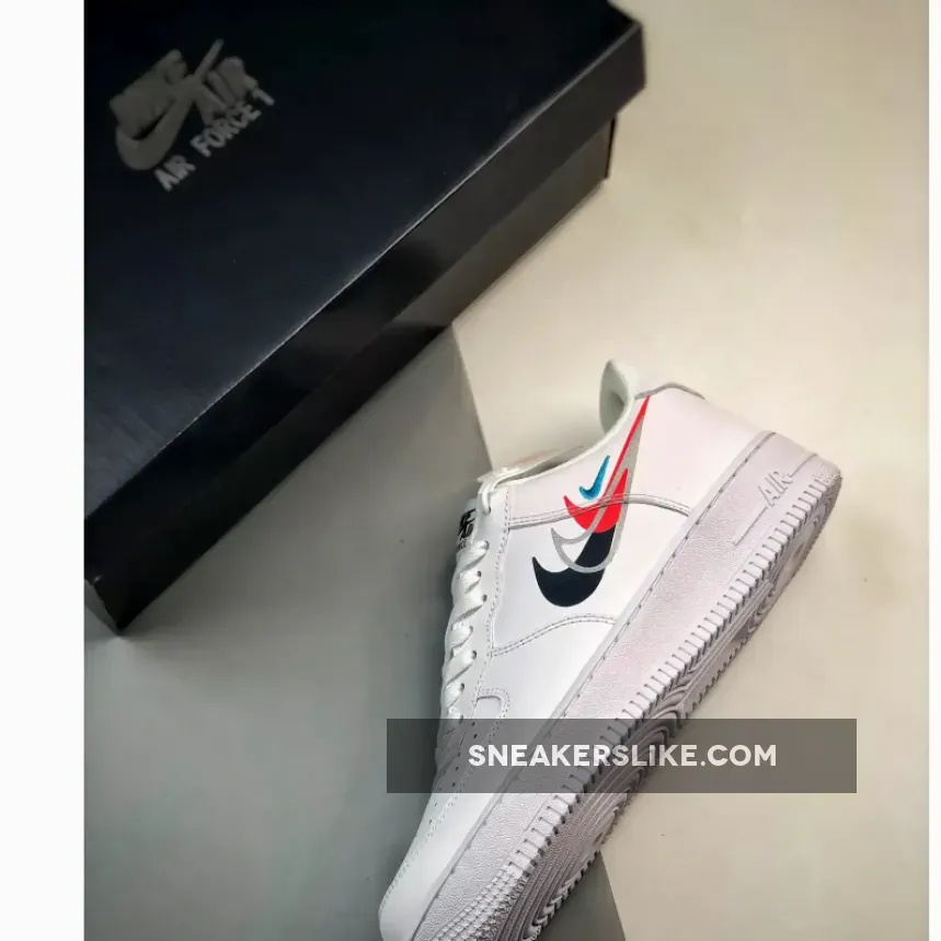 Online Nike Air Force 1 Low 'Multi-Swooshes' White/Black FJ4226-100