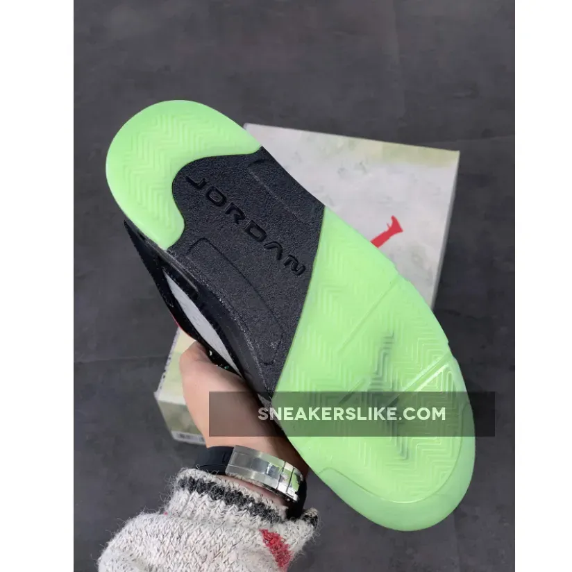 Clot x Air Jordan 5 Low Black Red Silver / jordan 5 black and red