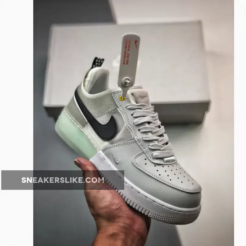 Nike Air Force 1 React Photon Dust/White-Mint Foam-Olive Aura Air Force White Mint