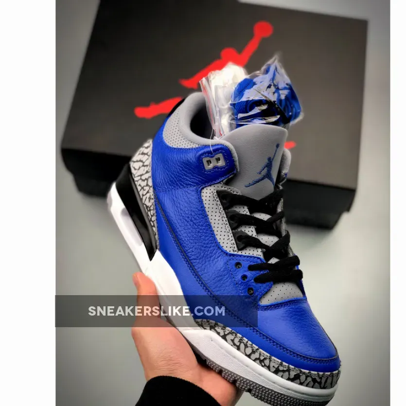 Air Jordan 3 Varsity Royal/Cement Grey jordan 3 royal cement