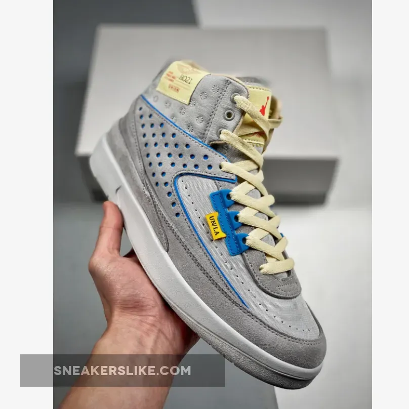 Kids Union LA Air Jordan 2 Grey Fog DN3802-001 / jordan 2 retro sp union