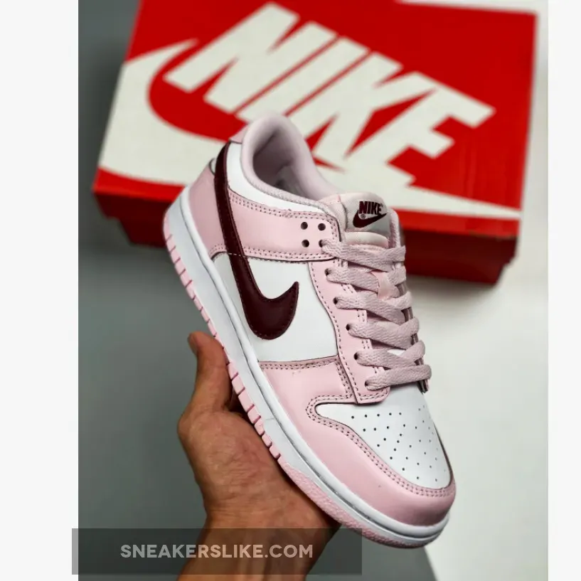 Nike Dunk Low GS 'Valentine's Day' White Pink Red nike low dunks pink red white