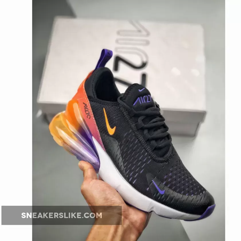 Nike Air Max 270 'Phoenix Suns Gradient' Black Purple Orange / purple 270