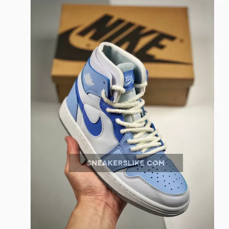 Air Jordan 1 Zoom CMFT White Blue / air jordan 1 zoom cmft washed blue