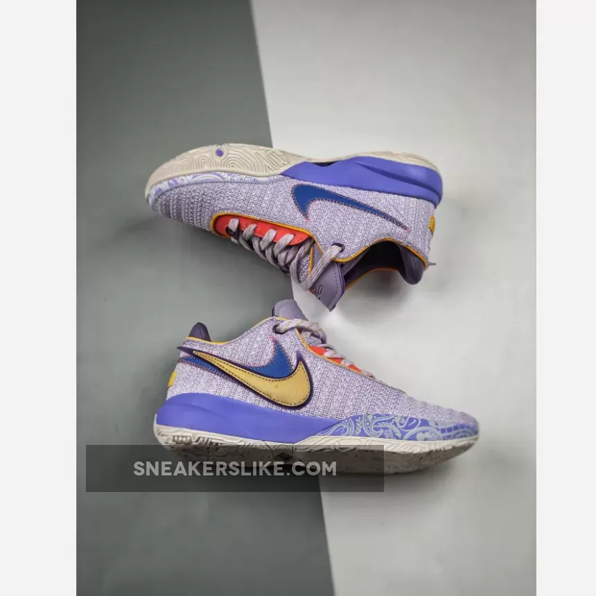 Nike LeBron 20 Violet Frost/Metallic Gold-Purple Pulse / nike lebron 20 'violet frost' mens sneakers stores