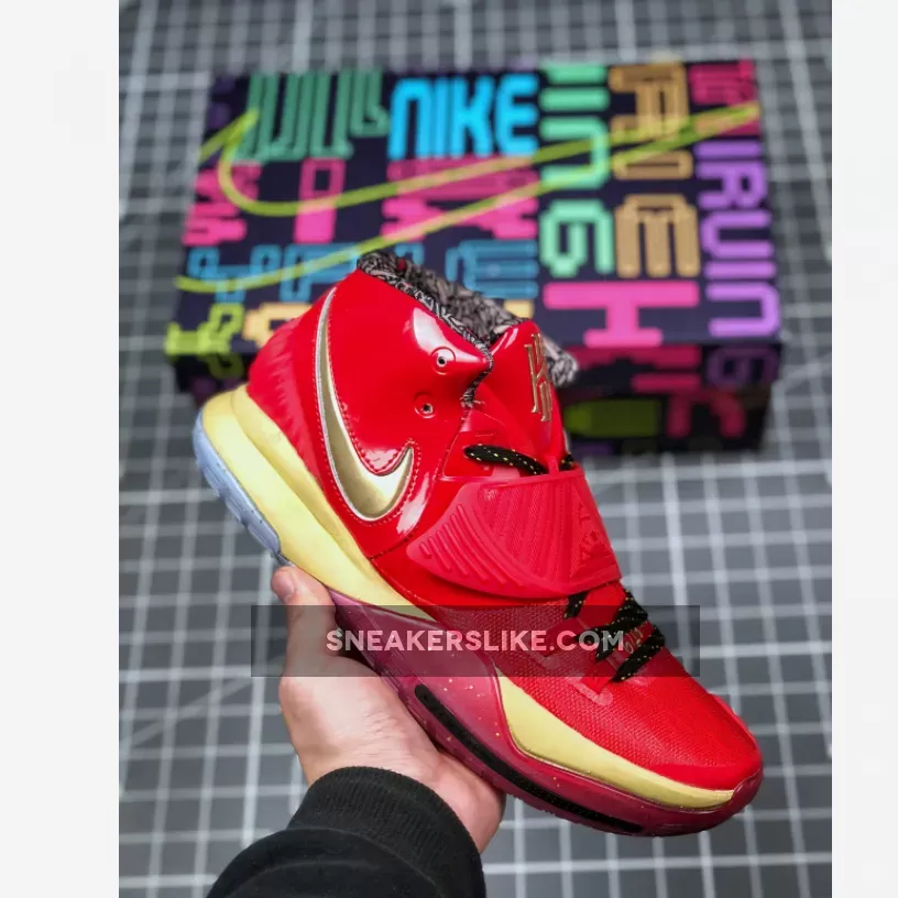 Nike Kyrie 6 'All-Star Trophies' Red Gold CD5026-900 #kyrie 6 trophies