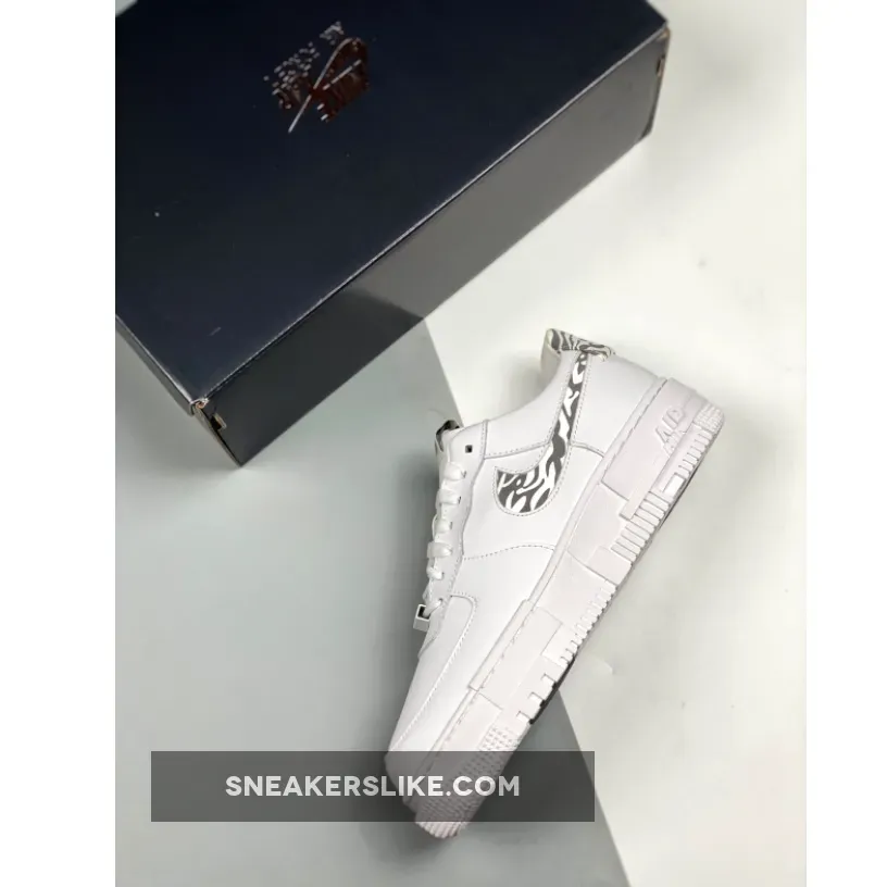 Nike Air Force 1 Pixel 'Zebra' White Grey / zebra air force 1