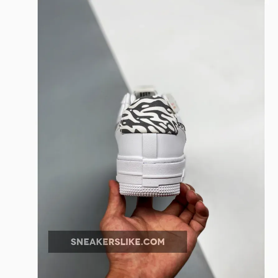 Nike Air Force 1 Pixel 'Zebra' White Grey / zebra air force 1