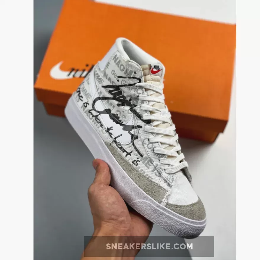 CDG X Naomi Osaka X Nike Blazer Mid White Black DA5383-100 Online