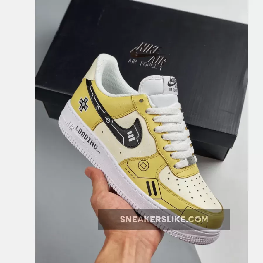Custom Nike Air Force 1 Low Yellow White By You Restock