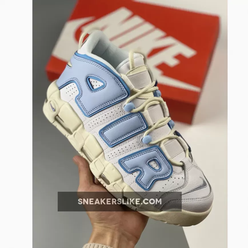 Nike Air More Uptempo White Blue FD9869-100 / nike air uptempo white and blue