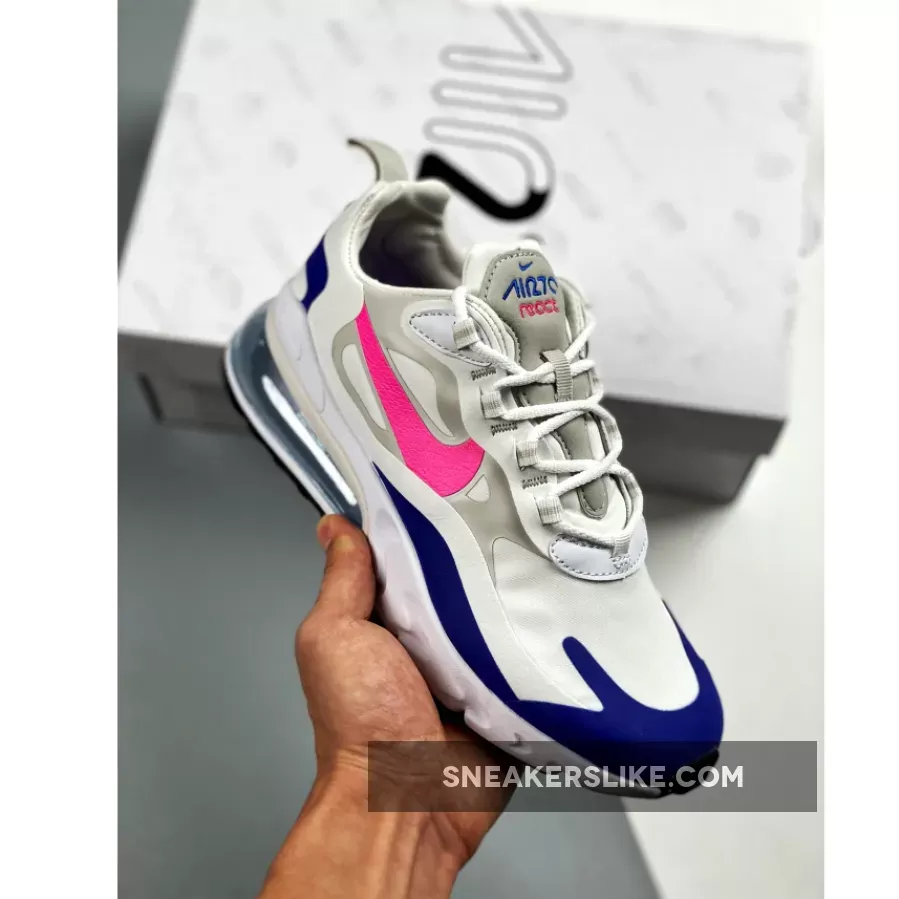 Nike WMNS Air Max 270 React White Navy Pink CU7833-101 Outlet