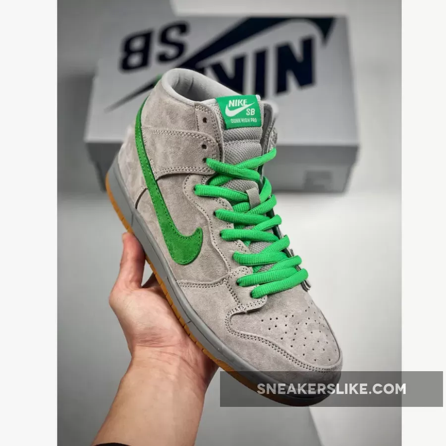 Nike SB Dunk High Silver Box 313171-039 - silver high top nikes