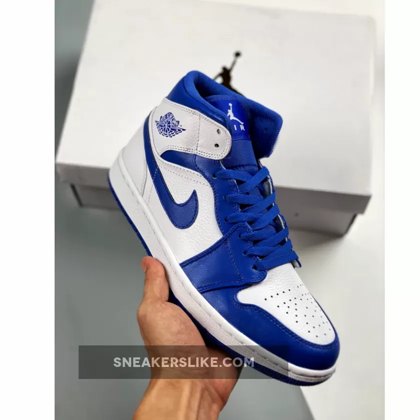 Air Jordan 1 Mid 'Hyper Royal' jordan 1 mid black/white/hyper royal