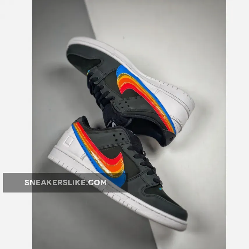 Polaroid x Nike SB Dunk Low Black Multi DH7722-001 / nike x polaroid