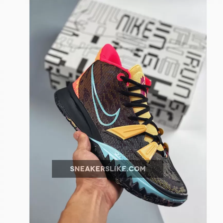 Nike Kyrie 7 'Soundwave' Black Multi-Color / kyrie 7 preheat soundwave