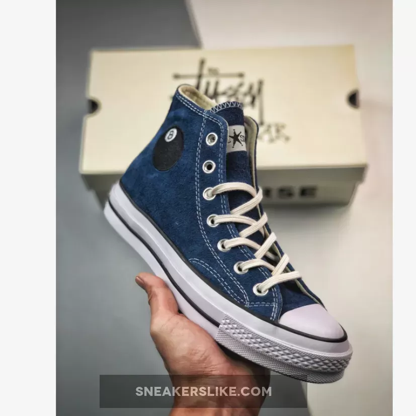 Stussy x Converse Chuck 70 '8-Ball' Sargasso Sea/White/Black A03711C - converse x stussy chuck 70