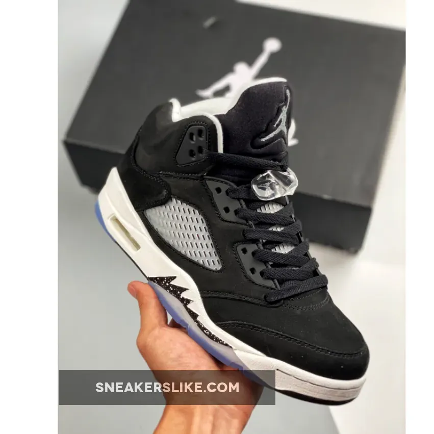 Air Jordan 5 'Oreo 2021' Black/White-Cool Grey - retro 5 grey