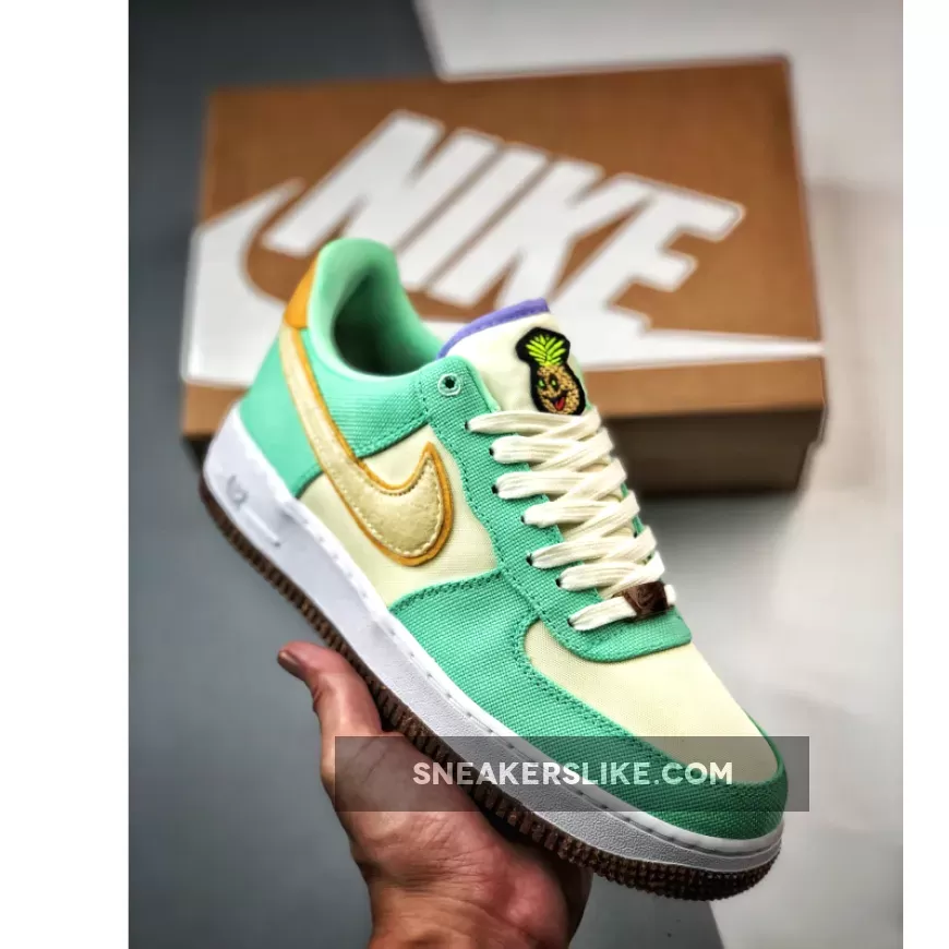 Nike Air Force 1 Low 'Happy Pineapple' Green Glow CZ0268-300 Nike Air Force Pineapple